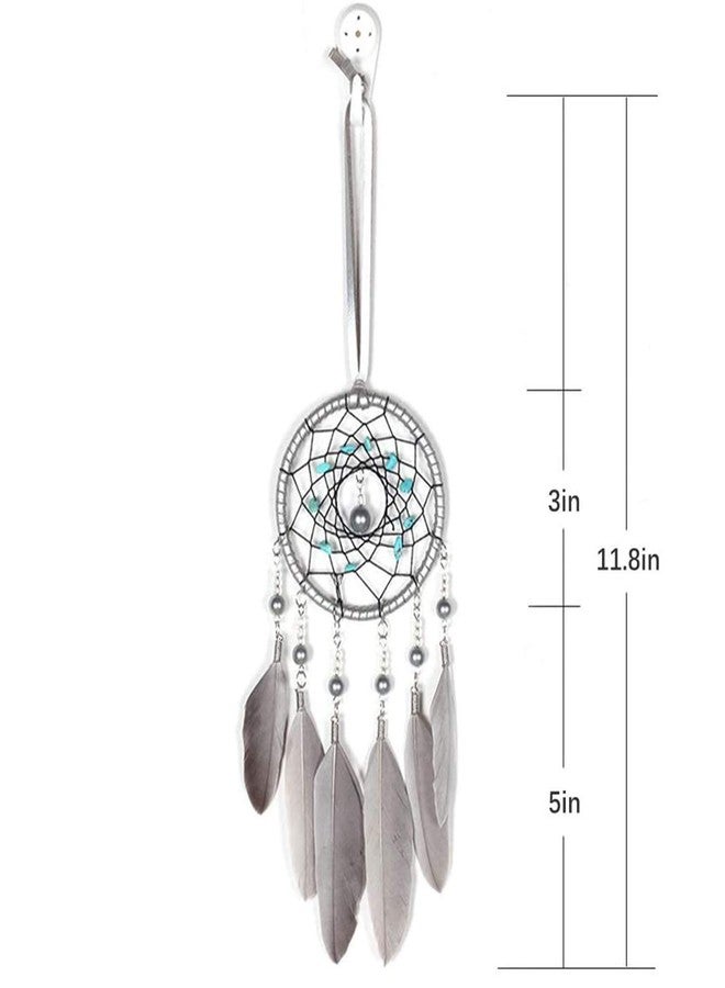 SPANICE Feather Dream Catcher Car Interior Rearview Pendant - Image 4